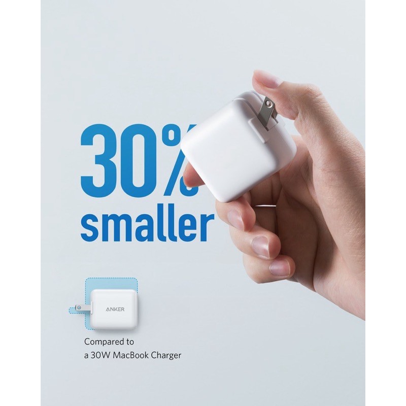 Sạc Anker PowerPort III mini 30W (1 PIQ 3.0) - A2615