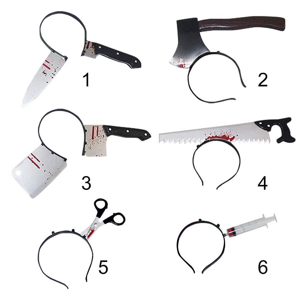 Cài tóc nhựa xanh thiết kế độc đáo hóa trang Halloween