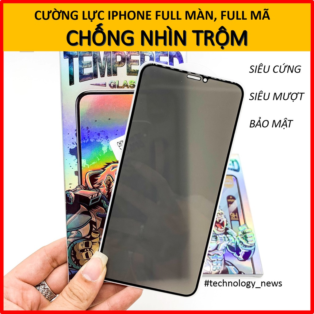 Kính cường lực iPhone CHỐNG NHÌN TRỘM KingKong 6/6plus/6s/6splus/7/7plus/8/8plus/x/xr/xs/11/12/pro/max/plus/promax/se