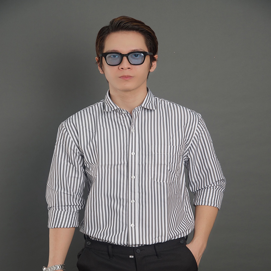 Áo Sơ Mi Nam Kẻ Sọc Dài Tay GU CHẤT, Vải Cotton Mền Mịn, Bền Đẹp, Thời Trang Cao Cấp GUSM19