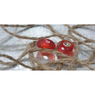 charm bạc 925 glass đen đỏ hồng