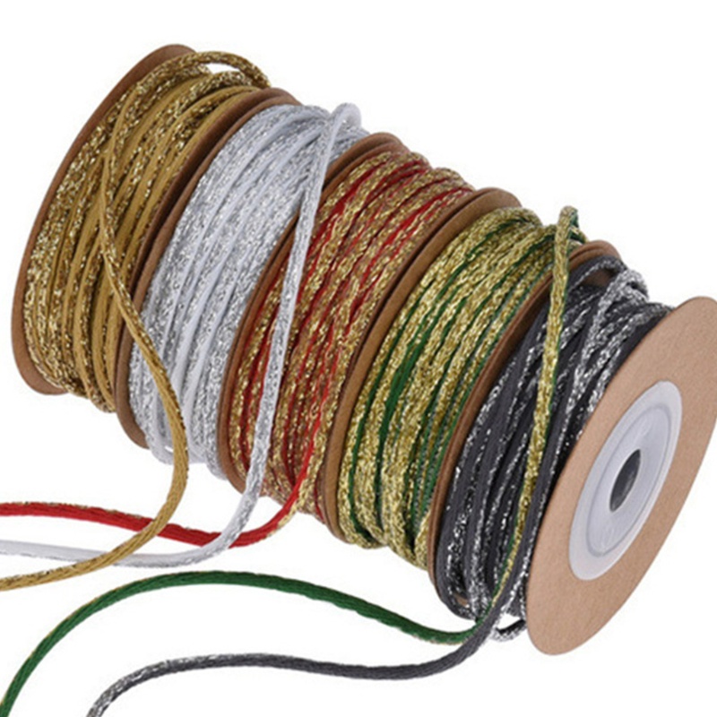 Cuộn Dây Ruy Băng Màu Vàng / Đỏ In Họa Tiết Dùng Trang Trí Tiệc Cưới / Giáng Sinh DIY