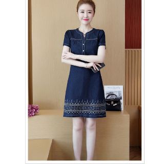 ĐẦM JEAN THÊU CAO CẤP