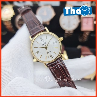 Đồng Hồ Nữ Qb Dây Da Mặt Đính Đá Đẳng Cấp Chống Nước