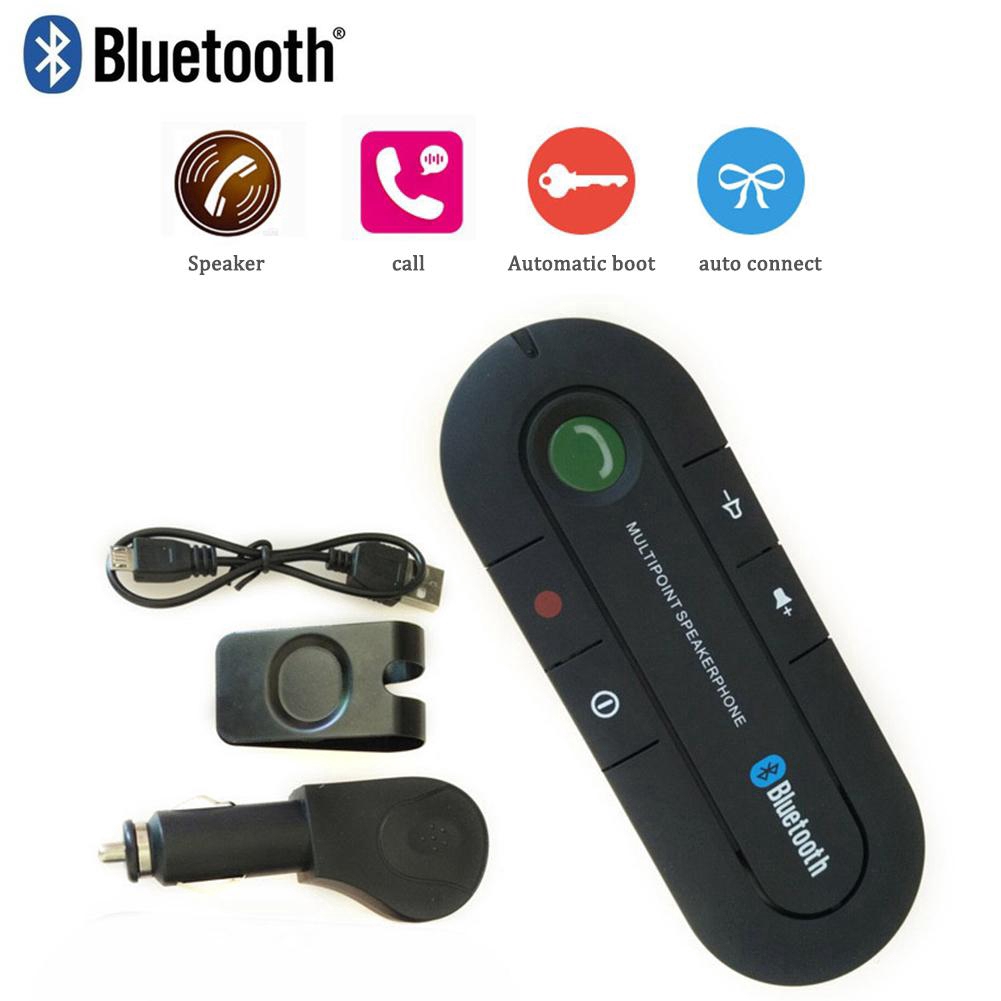 Bộ phụ kiện rảnh tay Bluetooth Bộ loa không dây Bluetooth Điện thoại MP3 Music Player Sun Visor Clip Loa ngoài