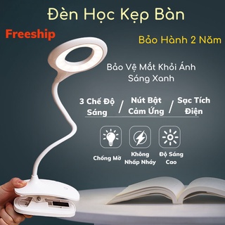 Đèn Học Để Bàn, Đèn Kẹp Bàn Học Chống Cận Sạc Tích Điện Sun.z