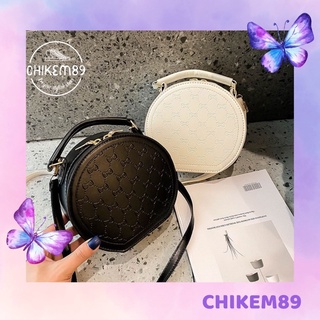 Túi trống hộp tròn 🍀FREESHIP🍀 hoạ tiết nơ thời trang