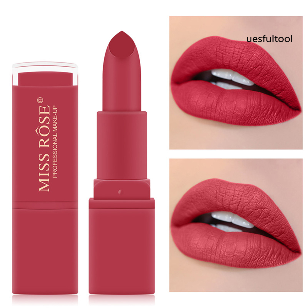 [UF]MISS ROSE Matte Mist Velvet Non Sticky Lipstick Lasting Moisturizing Lip Cream