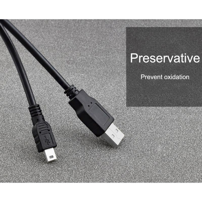 Cáp sạc truyền dữ liệu nhanh đầu USB sang USB B 5 chân cho máy nghe nhạc MP3 MP4 DVR