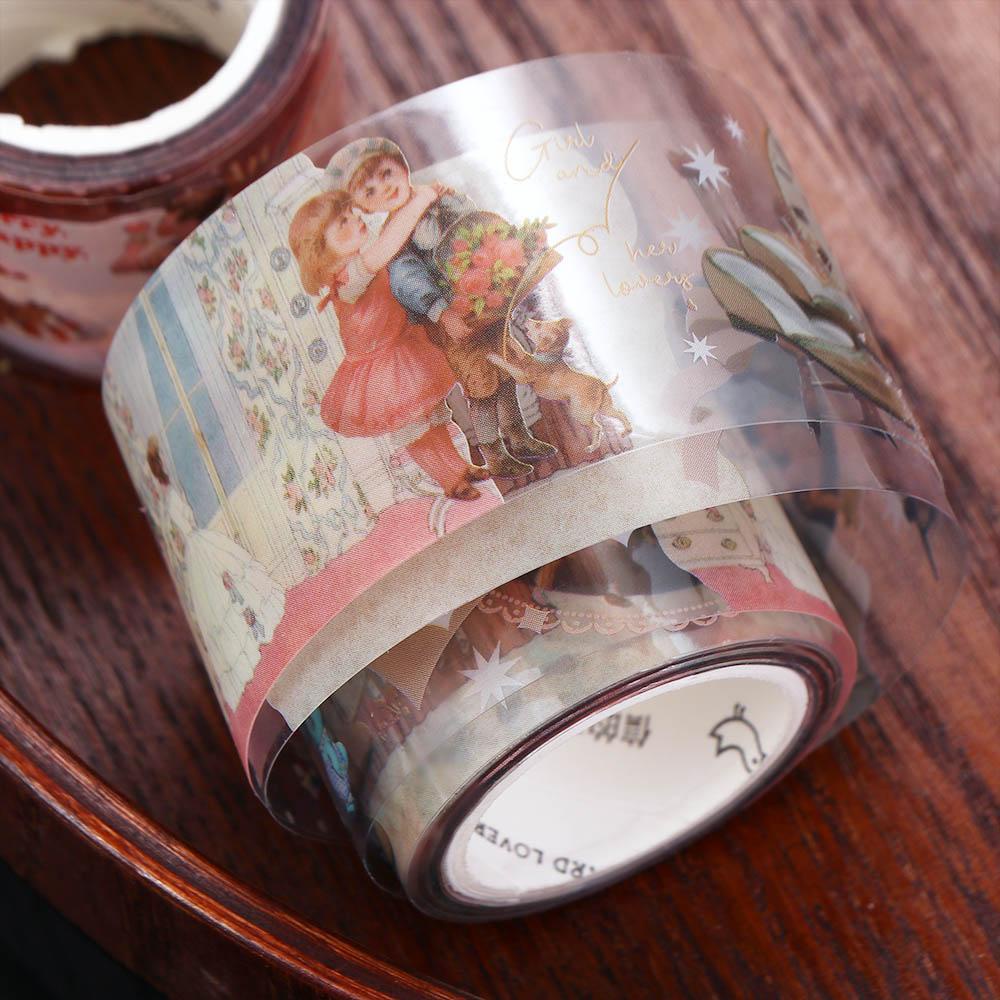 PEWANY Băng Keo Dán Trang Trí Sổ Tay / Nhật Ký Phong Cách Vintage