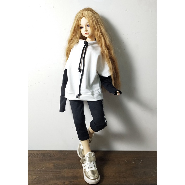 Quần dài và áo sweater tay dài cho búp bê tỷ lệ 1/6 1/3 1/4