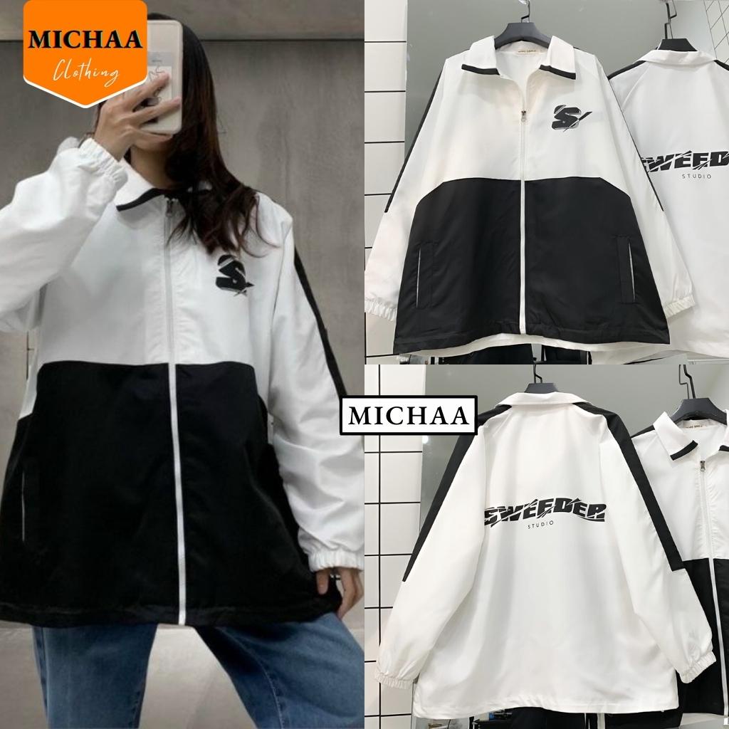 Áo Khoác Bomber Dù SWEEDER Nam Nữ Ulzzang Unisex Kiểu Form Rộng 2 Lớp Jacket - MICHAA