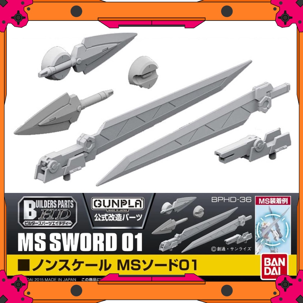 Mô hình lắp ráp Gundam Phụ kiện Builders Parts HD 1/144 Ms Sword 01