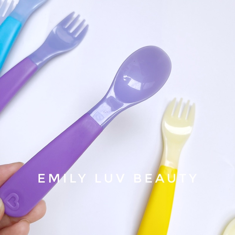 Bộ thìa / muỗng nĩa báo nóng Munchkin cho bé 12 tháng+