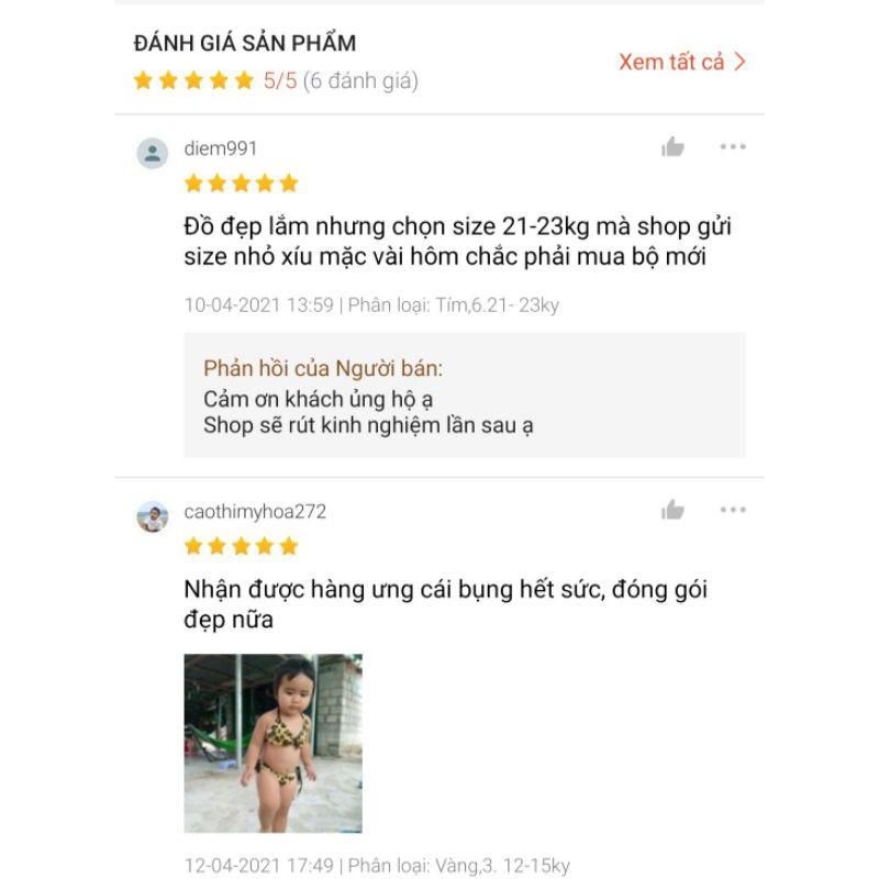 Bikini 2 mảnh cho bé - Đồ bơi bé gái họa tiết  6ky - 26ky | BigBuy360 - bigbuy360.vn