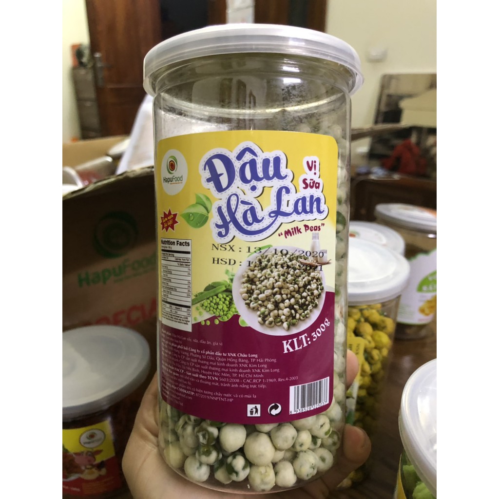 ĐẬU HÀ LAN VỊ SỮA HAPUFOOD 300G