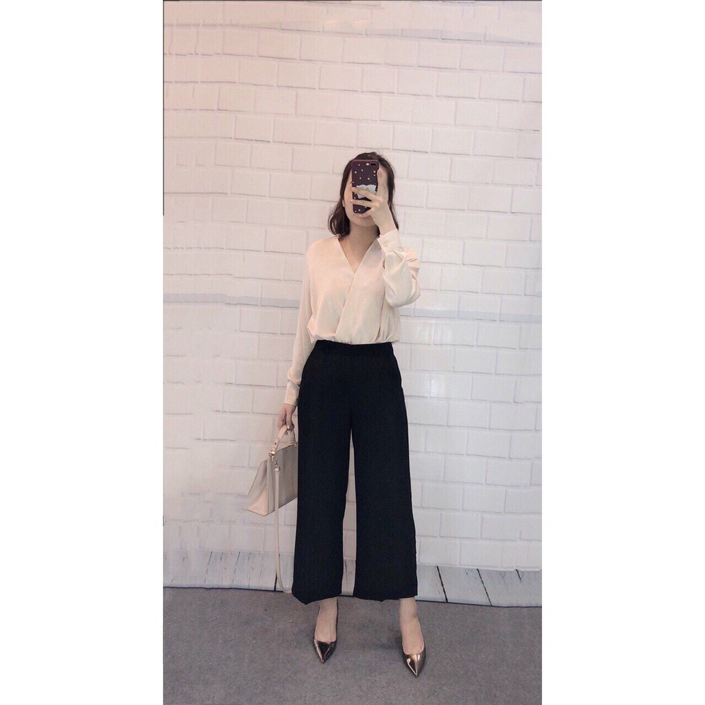 Quần Culottes dài khóa sườn siêu sang hàng VNXK | BigBuy360 - bigbuy360.vn