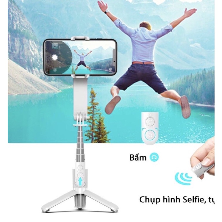 Gimbal chống rung  L09 tích hợp chế độ xoay 360º, có bluetooth chụp selfie, tripod chụp hình siêu tiện lợi