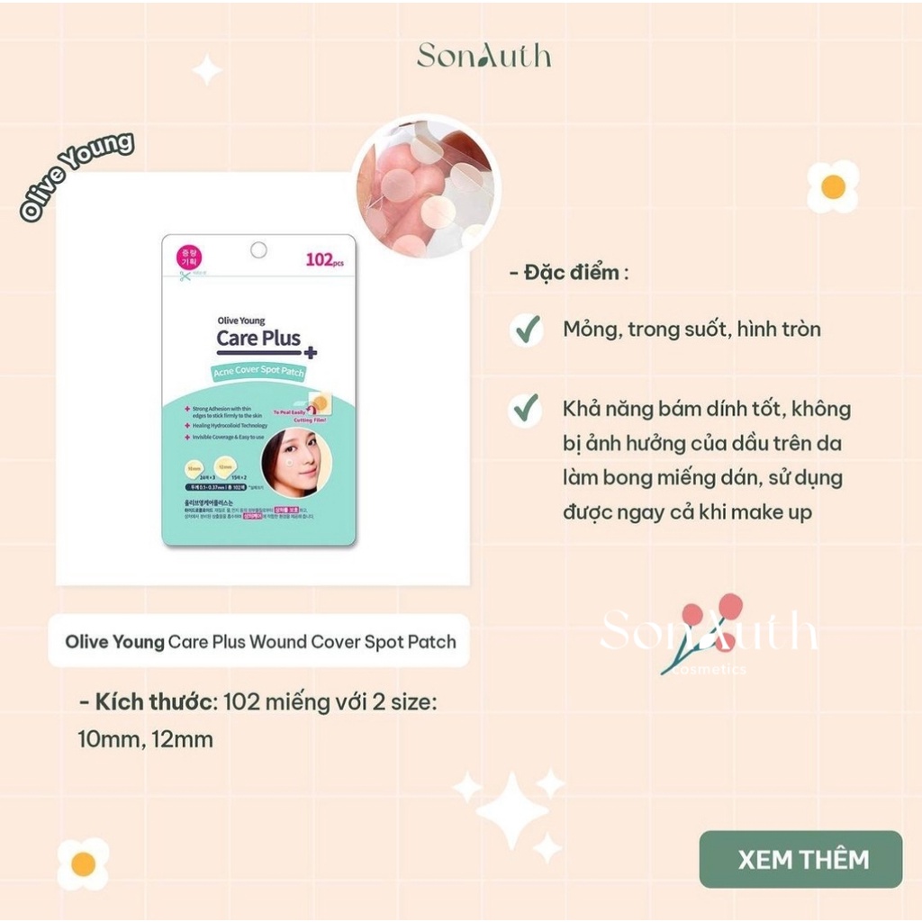 Miếng dán mụn Olive Young CarePlus