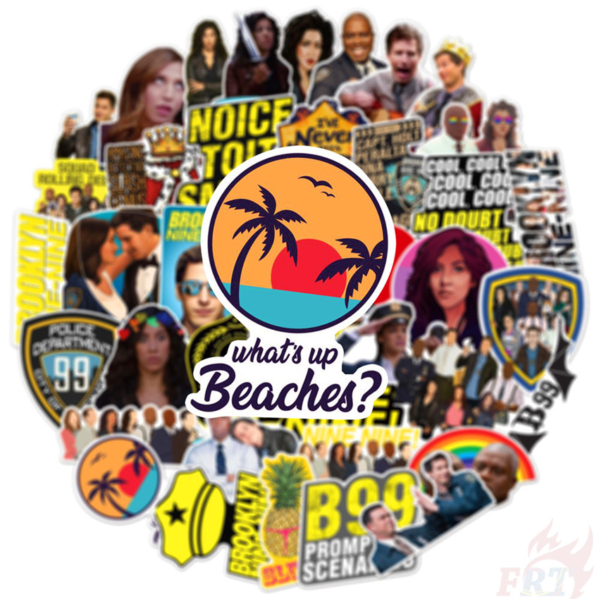 ❉ Brooklyn Nine-Nine Stickers ❉ 50Pcs/Set DIY Fashion Luggage Laptop Skateboard Decals Doodle Stickers