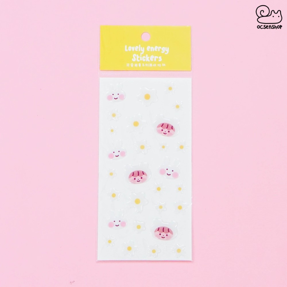 Sticker nổi Lovely energy (1 tấm)