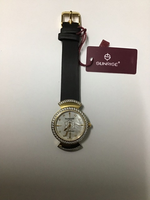 Đồng hồ nư sunrise dây da chính hãng