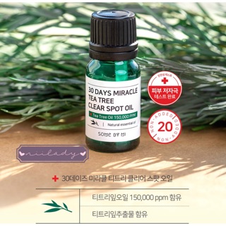 Tinh dầu tràm trà some by mi 30 days miracle tea tree clear spot oil