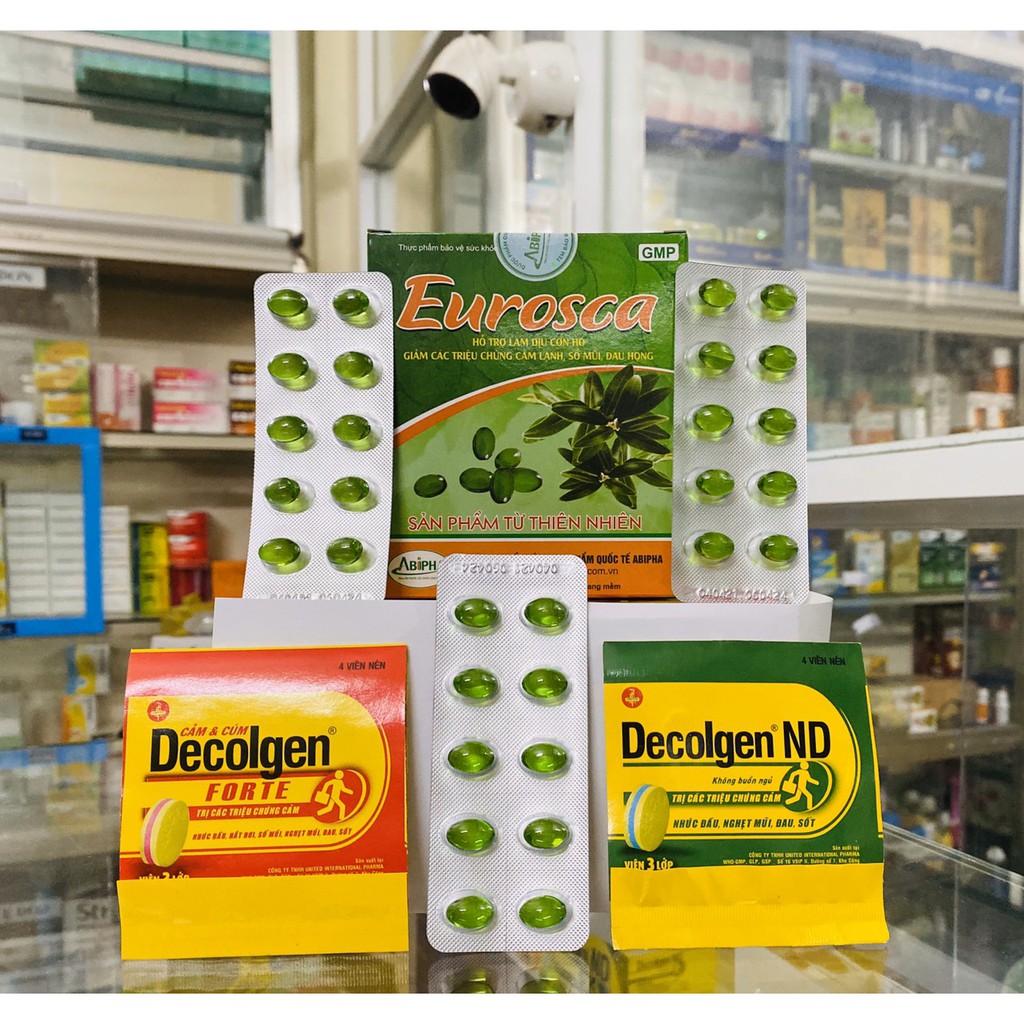 EUROSCA/ VIÊN TINH DẦU LÀM DỊU CƠN HO - VĨ 10 VIÊN