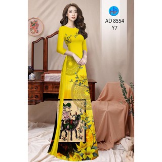 [NEW] Vải áo dài in 3D họa tiết xinh, chất lụa mềm, hình thật HOT