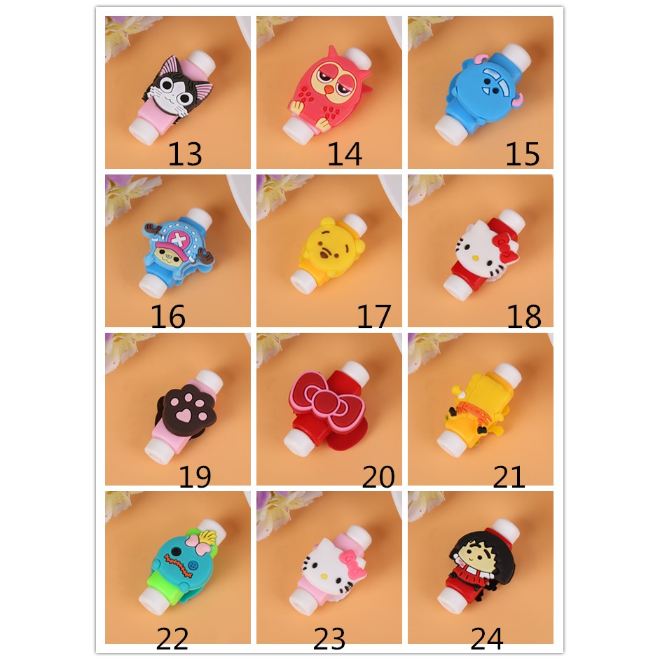 Phụ Kiện Bảo Vệ Dây Cáp Hình Hoạt Hình Dễ Thương