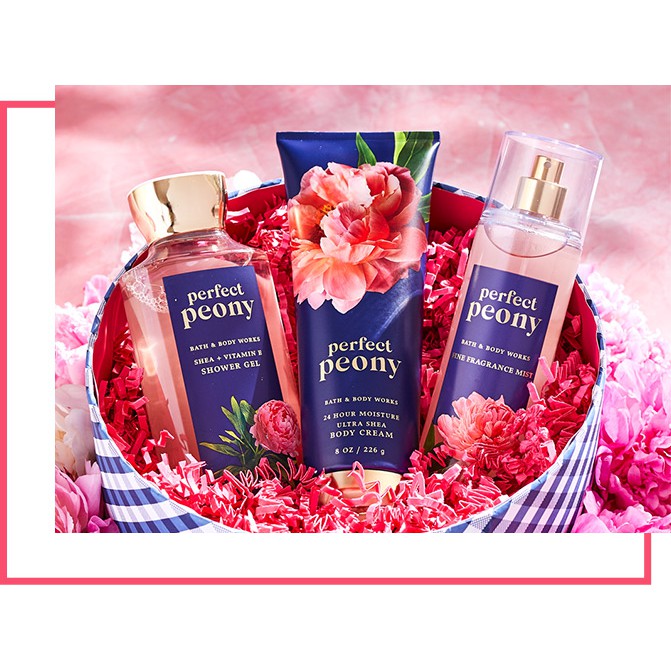 Sản Phẩm Gel Tắm Dưỡng Thể Xịt Thơm Toàn Thân Bath & Body Works |PERFECT PEONY