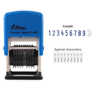 Dấu s449 số thứ tự 9 số mực đóng giáy