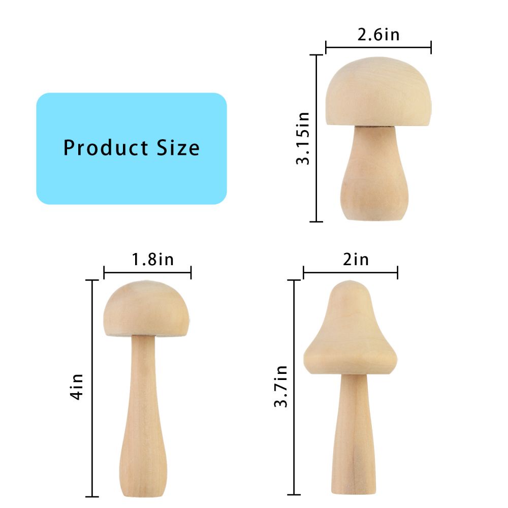 Mô Hình Cây Nấm Gỗ Mini Mới Dùng Trang Trí Nhà Cửa Diy