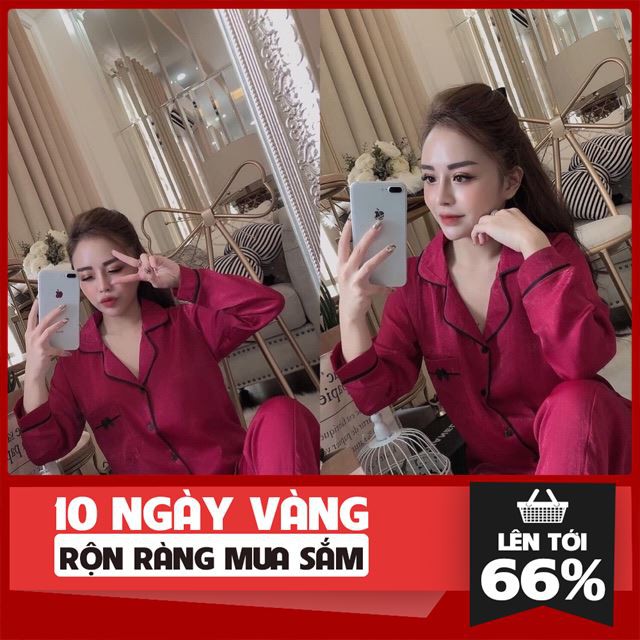 [ Big Sale ] Bộ bèo lụa nhung cao cấp thời trang fiona