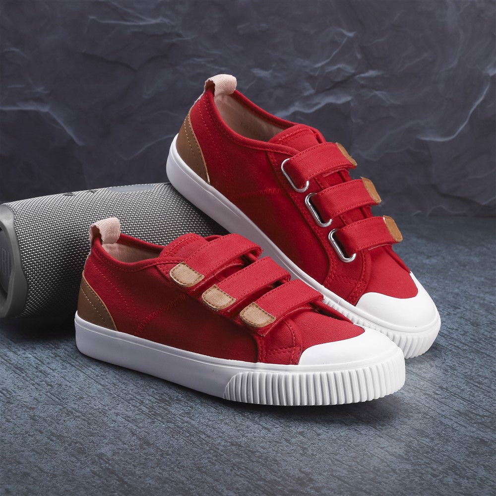 -Giày Nữ Sneaker Quai Dán-E01 RED Thương hiệu: DinCox | Loại: E - DINCOX | Mã SP: E01052136