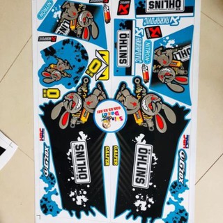 Tem xe thỏ pittong dán xe wave đời đầu