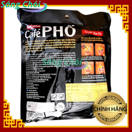 1 Bịch [30 Gói x 24g HSD 11/2023 Phiên Bản Giới Hạn] Cà Phê Sữa Đá MacCoffee CaféPHỐ 3 Trong 1 Cà Phê Đậm Vị Thơm Ngon