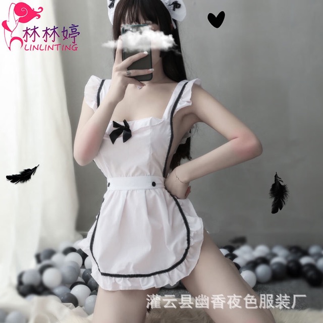 Cosplay cô người hầu sexy quyến rũ gợi cảm phòng the | BigBuy360 - bigbuy360.vn