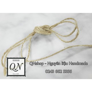 Qnshop - Nguyên liệu Handmade (Dây thừng gai 1.5-2mm dài 6m, 24m/100m)