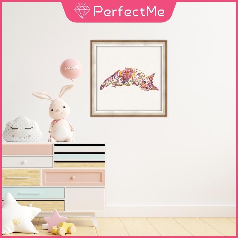 Bộ tranh đính đá 5D họa tiết chú mèo độc đáo kích thước 30x30cm DIY dùng trang trí