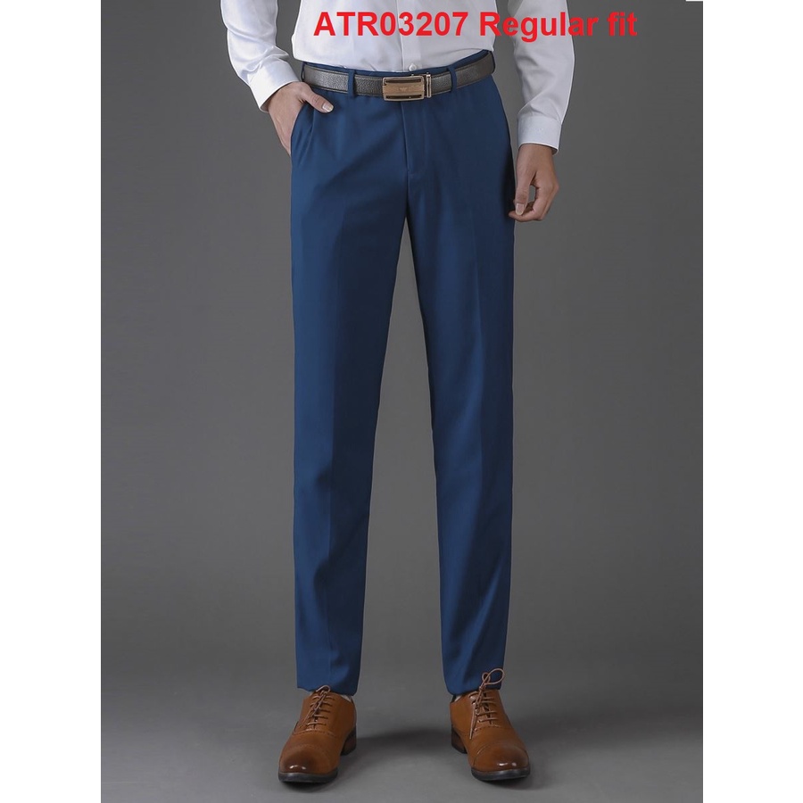 Quần Âu Aristino Phong Cách Hoàng Gia Châu Âu Cạp Tăng Đơ Form Regular ATR03207