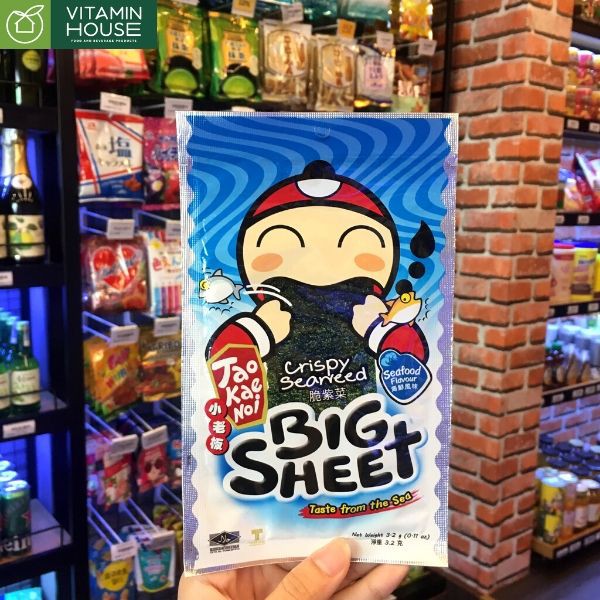 Snack Rong biển TaoKaeNoi Big Sheet 3.2g [Vitamin House]