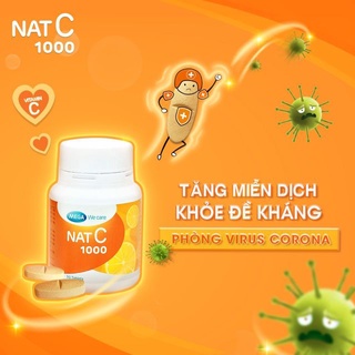 Viên uống bổ sung vitamin c mega we care nat c 1000