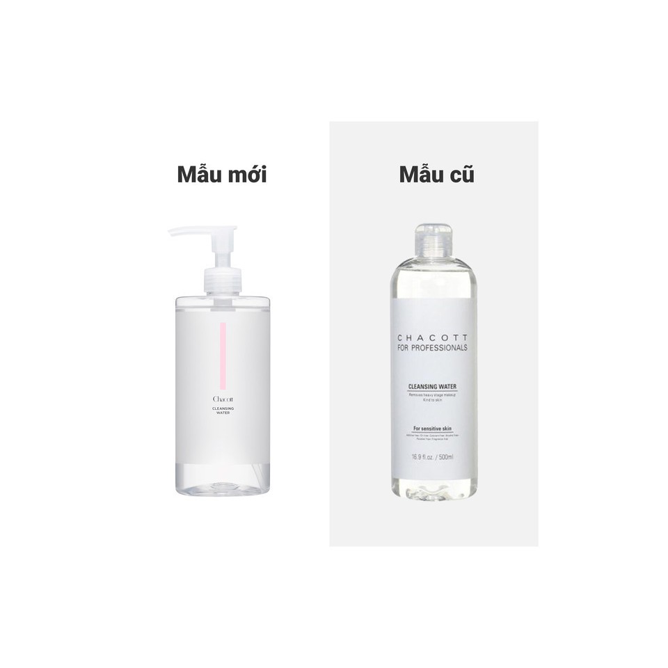 [Mã FMCGMALL -8% đơn 250K] Nước Tẩy Trang Cho Da Nhạy Cảm, da dầu mụn Chacott 500ml | WebRaoVat - webraovat.net.vn