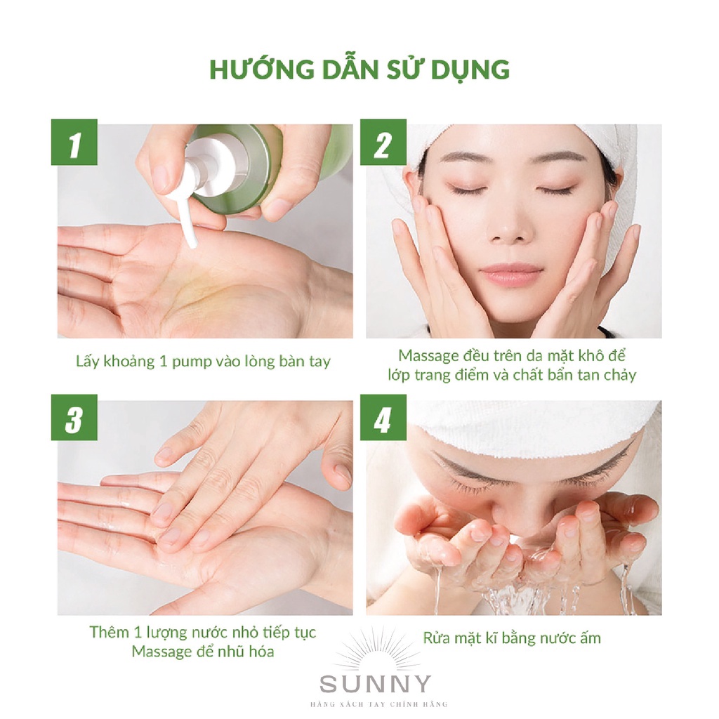 Dầu tẩy trang RNW Purifying Cleansing Oil 200ml chính hãng Hàn Quốc giúp làm giảm bã nhờn và mụn ẩn trên da