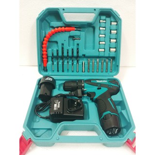 Bộ Máy Khoan Pin MAKITA 12V Lõi Đồng 2 Pin Full Phụ Kiện