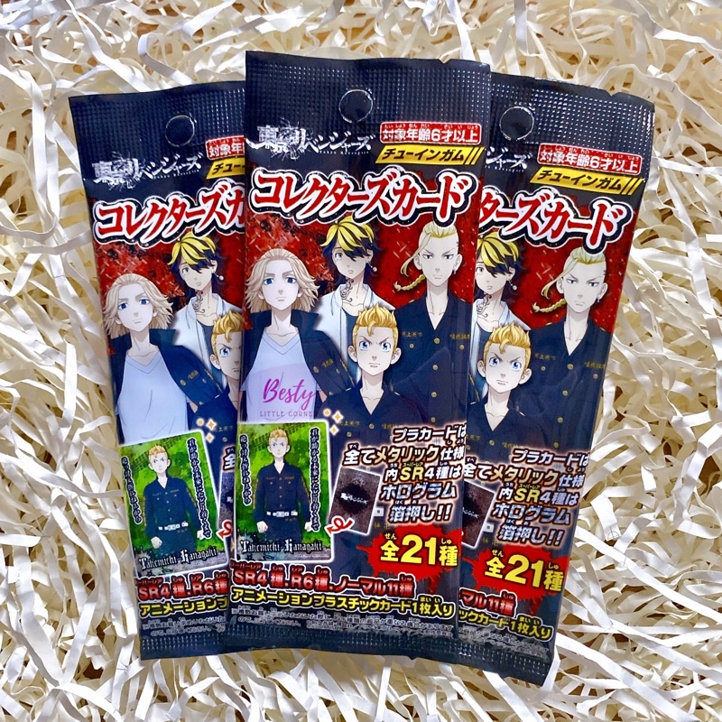 Pack Card nhân phẩm Tokyo Revengers Collector Gói Card TR Gum Gói thẻ bài Tokyo Revengers pack random Shokugan