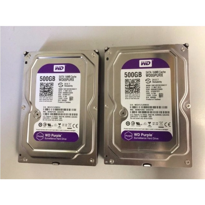 Ổ cứng 500gb Purple bảo hành 24 tháng BUNOC's