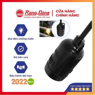 Đui Đèn Chống Nước ngoài trời chính hãng Rạng Đông đui xoáy E27 dây dài 40cm
