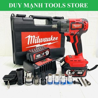 Máy siết bulong Milwaukee M199v, hàng cao cấp, tặng bộ phụ kiện kèm 5 khẩu